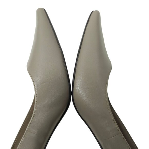 Bella Vita WOW Taupe Pump Womens Size 12 W Kitten Heel Leather Kidskin NEW - Picture 13 of 15